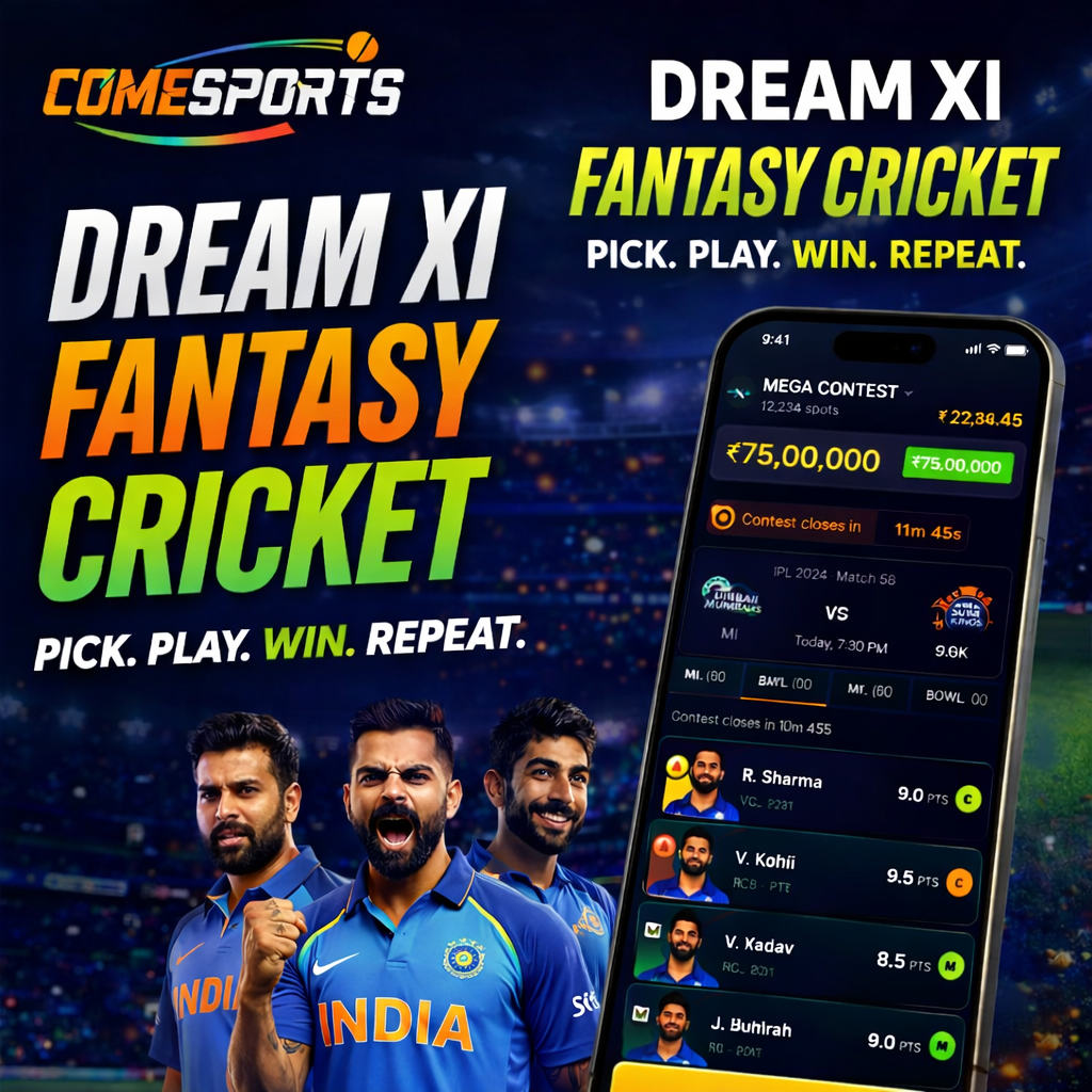 Come Play Game IPL and live lineup timing