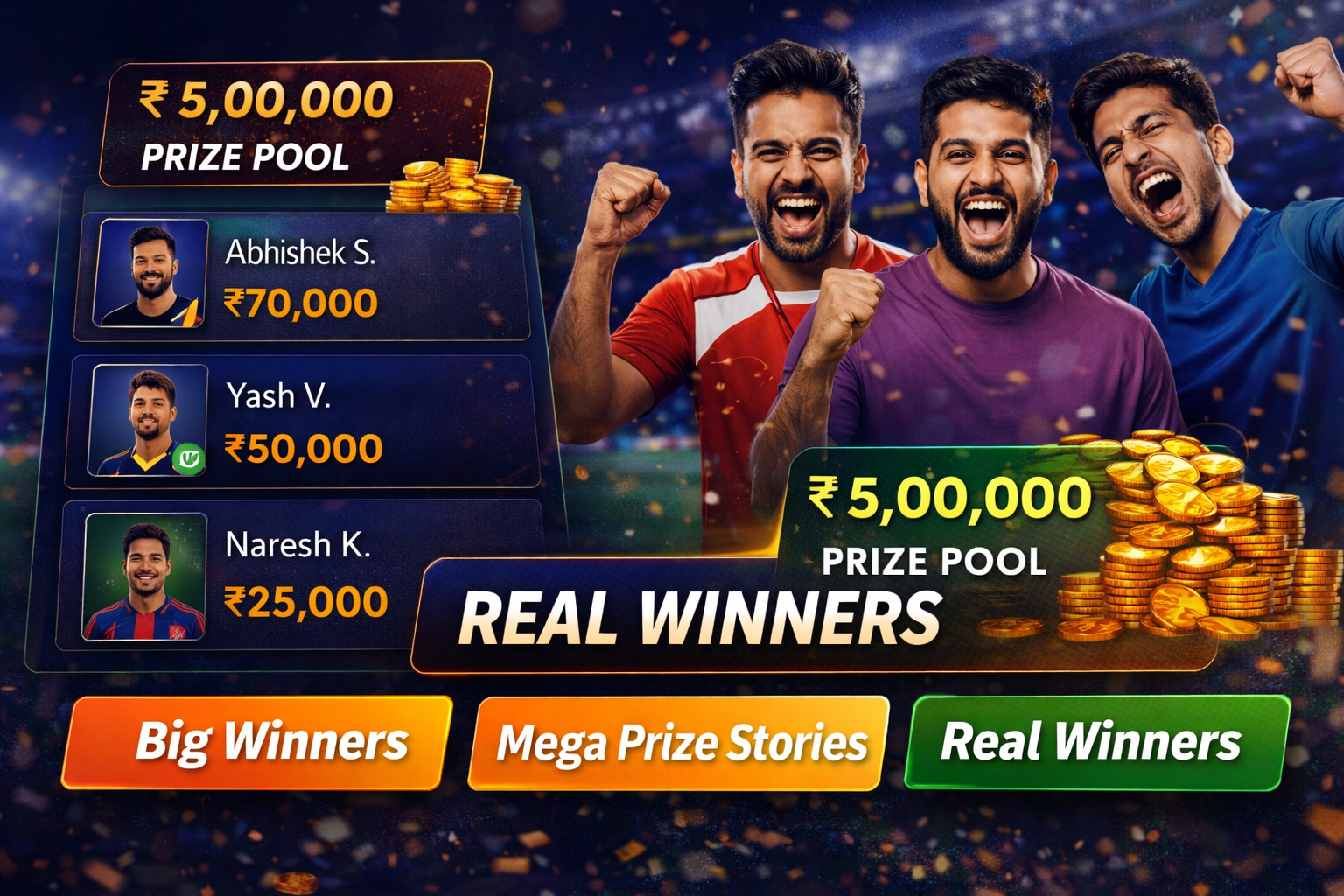 Come Play Game fantasy cricket result notes